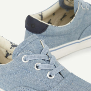 Baskets en toile bleu denim T.A.O